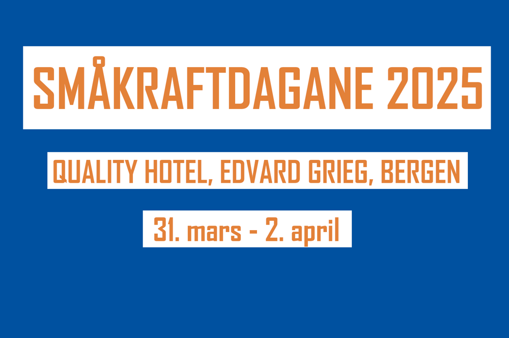 bilde Påmelding til Småkraftdagane er i gang!