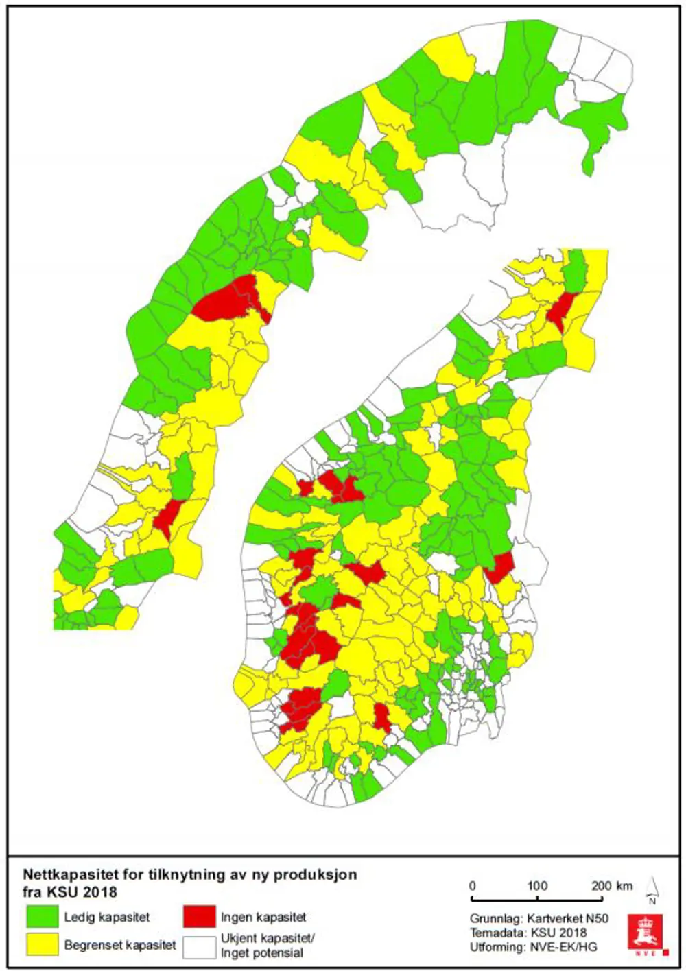 bilde I røde kommuner kommer ikke småkraft på nett
